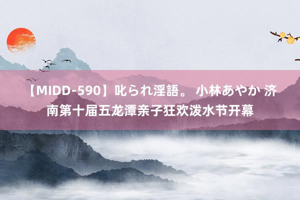 【MIDD-590】叱られ淫語。 小林あやか 济南第十届五龙潭亲子狂欢泼水节开幕