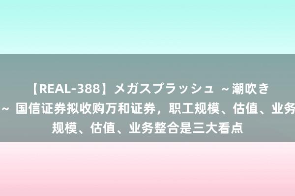 【REAL-388】メガスプラッシュ ～潮吹き絶頂スペシャル～ 国信证券拟收购万和证券，职工规模、估值、业务整合是三大看点