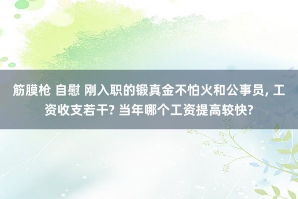 筋膜枪 自慰 刚入职的锻真金不怕火和公事员, 工资收支若干? 当年哪个工资提高较快?