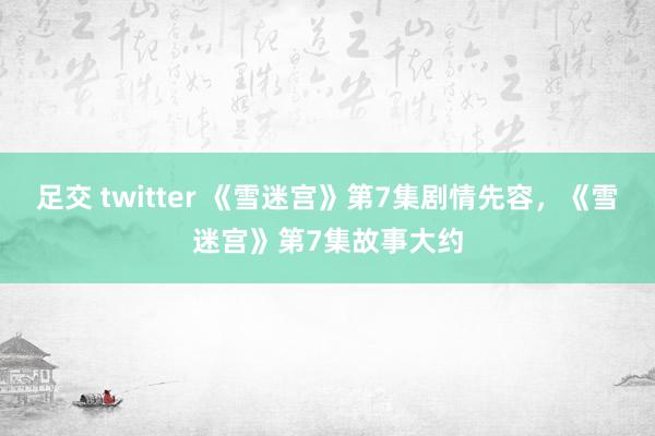 足交 twitter 《雪迷宫》第7集剧情先容，《雪迷宫》第7集故事大约