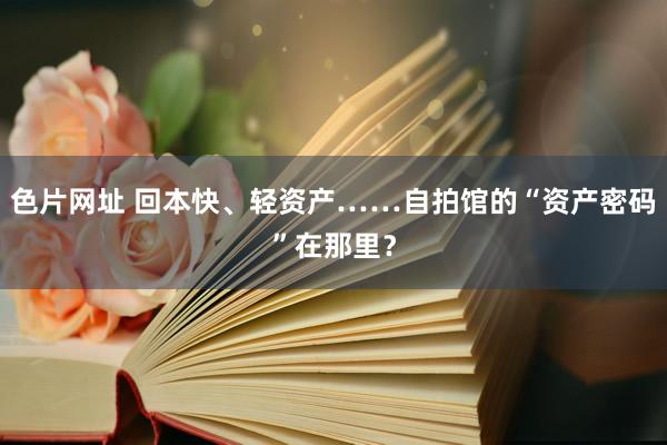 色片网址 回本快、轻资产……自拍馆的“资产密码”在那里？